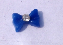3d inlay strikje blauw